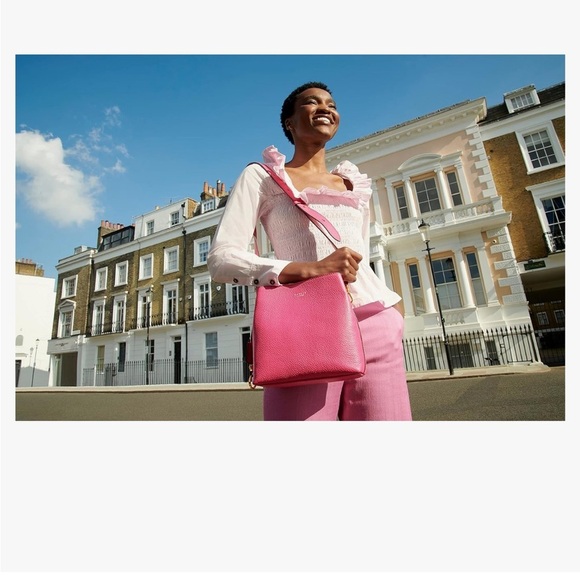 RADLEY London Dukes Place Medium Compartment Pink Leather Crossbody Bag NEW - Picture 15 of 16